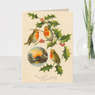 Carte chrétienne de Victorian Bird
