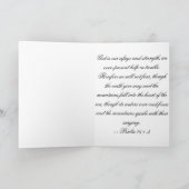 Carte chrétienne d'encouragement (Intérieur)