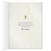 Carte chrétienne orthodoxe de l'anniversaire de Di (Intérieur (Droit))