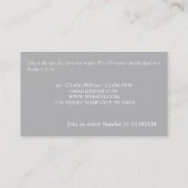 Carte chrétienne Pasteur de la Croix chrétienne (Dos)