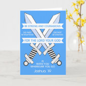 Carte chrétienne pour enfants verset de la bible (Fleur jaune)