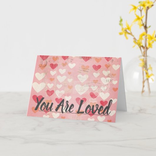 Carte chrétienne 'Tu es aimé' (Fleur jaune)