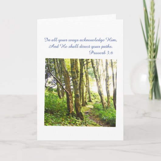 Carte chrétienne verset biblique (Devant)