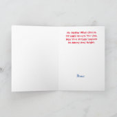 Carte Chrismukkah Père Noël avec Menorah Christmas Card (Intérieur)