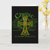 Carte Christ Avec Moi Croix Celtique St. Patrick Breastp (Fleur jaune)