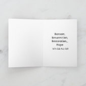 Carte Christ Avec Oiseau De Paradis (Intérieur)