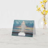 CARTE CHRIST BLANK JESUS (Fleur jaune)
