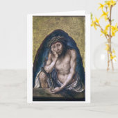 Carte Christ comme l'homme de la douleur | Albrecht Dü (Fleur jaune)