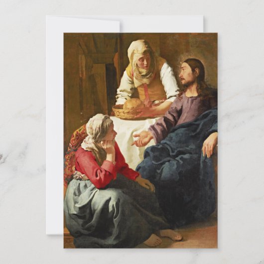 Carte Christ dans la Maison de Martha et Marie (Devant)