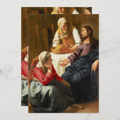 Carte Christ dans la Maison de Martha et Marie (Devant / Derrière)