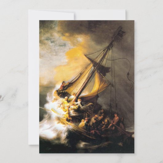 Carte Christ dans la tempête sur la mer de Galilée- Remb (Devant)