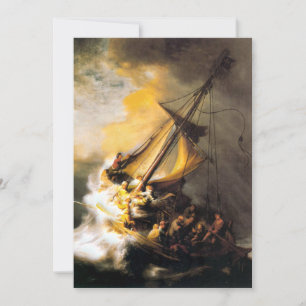 Carte Christ dans la tempête sur la mer de Galilée- Remb