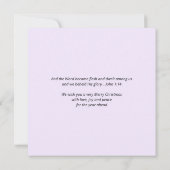 Carte CHRIST de la Nativité chrétienne moderne (Dos)