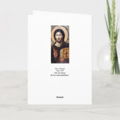 Carte Christ en tant que souverain de tout (Dos)