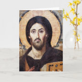 Carte Christ en tant que souverain de tout (Fleur jaune)