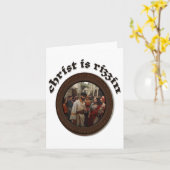 Carte Christ est Rizzin - Pâques (Fleur jaune)