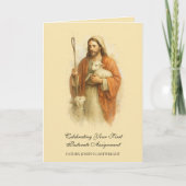 Carte Christ le bon pasteur Premier prêtre pastoral (Devant)