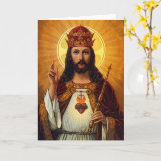 Carte Christ le Roi (Fleur jaune)