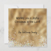 Carte Christ le Sauveur est né Noël chrétien (Dos)