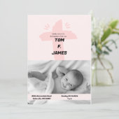 Carte Christening pour bébé (Debout devant)