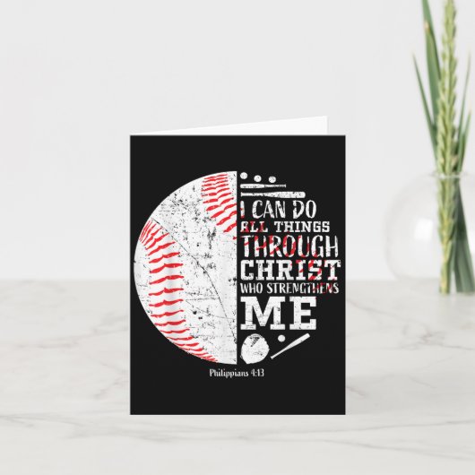 Carte Christian Baseball Philipans 4_13 I Can Do All Thi (Devant)