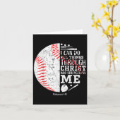 Carte Christian Baseball Philipans 4_13 I Can Do All Thi (Fleur jaune)