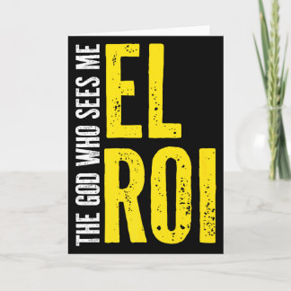 Carte Christian Bible Quote - El Roi The God Who Sees Me