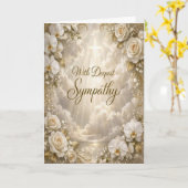 Carte Christian Bible Verse Sympathy Card (Fleur jaune)