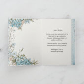 Carte Christian Birthday Blue Floral Scripture (Intérieur)