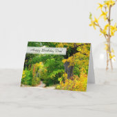 Carte Christian Birthday Papa Père Écriture (Fleur jaune)