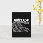 Carte Christian Car Enthusiast Pastor - Don't Live Life  (Fleur jaune)