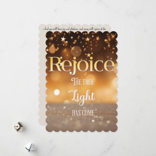 Carte Christian Christmas (Devant/Arrière en situation)