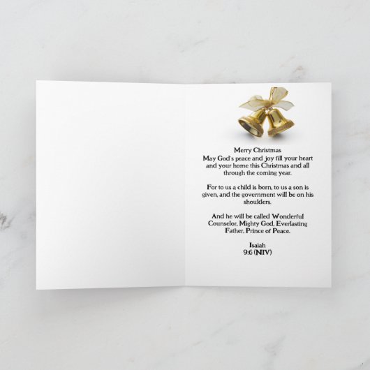 Carte Christian Christmas (Intérieur)