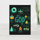 Carte Christian Christmas My God Is Jesus Is The Reason (Devant)