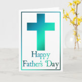 Carte Christian Cross Design 8 Happy Fête des pères Card (Fleur jaune)