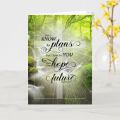 Carte Christian Encouragement Creek Écriture Jeremiah (Fleur jaune)