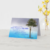 Carte Christian Encouragement Écriture Salutation (Fleur jaune)