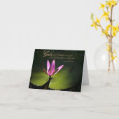 Carte Christian Encouragement Note (Fleur jaune)