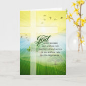 Carte Christian Encouragement Summer Meadow and Cross (Fleur jaune)