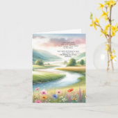 Carte Christian Get Well Card : Bénédictions pour la réc (Fleur jaune)