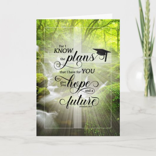Carte Christian Graduation Félicitations Forest Creek (Devant)
