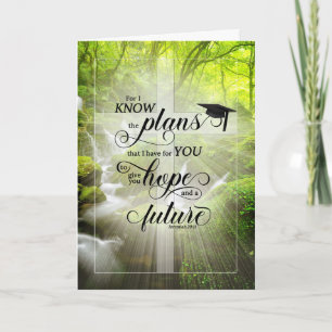 Carte Christian Graduation Félicitations Forest Creek