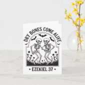 Carte Christian Halloween Dry Bones Come Alive Funny Jes (Fleur jaune)