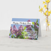 Carte Christian Happy Mothers Day (Fleur jaune)