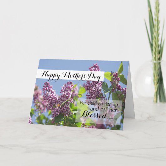 Carte Christian Happy Mothers Day (Devant)