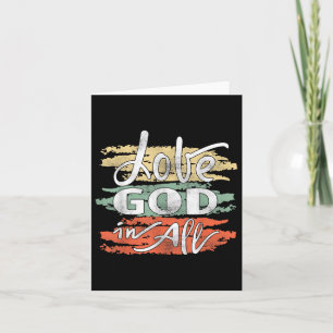 Carte Christian Jésus Aime Dieu En Tout