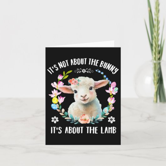 Carte Christian Jésus Pâques Pas À Propos Du Lapin Flora (Devant)