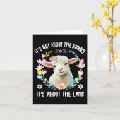 Carte Christian Jésus Pâques Pas À Propos Du Lapin Flora (Fleur jaune)