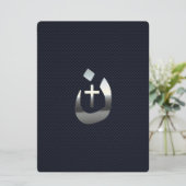 Carte Christian Nazarene Cross Solidarité Argent (Debout devant)