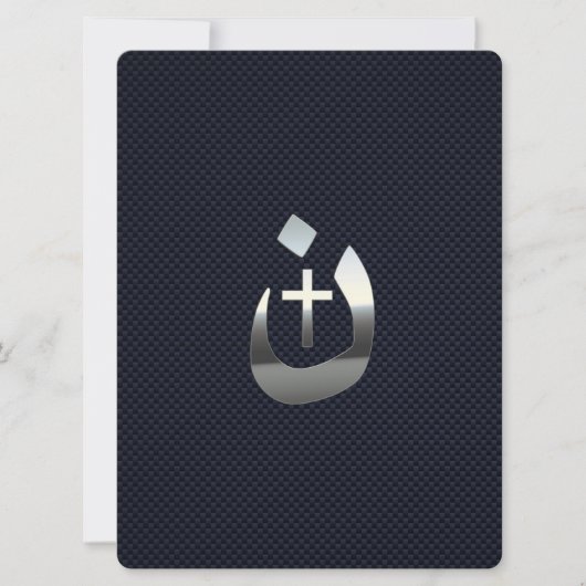 Carte Christian Nazarene Cross Solidarité Argent (Devant)